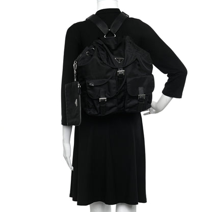 Prada Re-Nylon Saffiano Medium Backpack Black 2 of 9