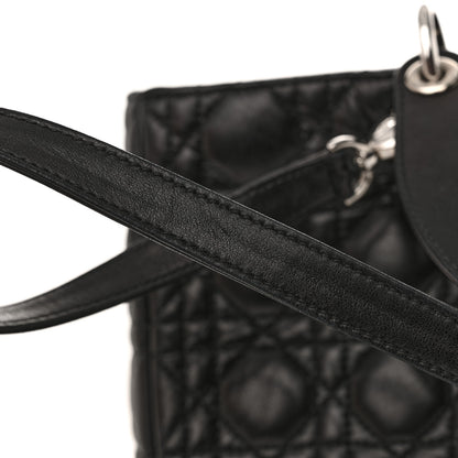 Christian Dior Lambskin Cannage Large Lady Dior Black 16 of 16