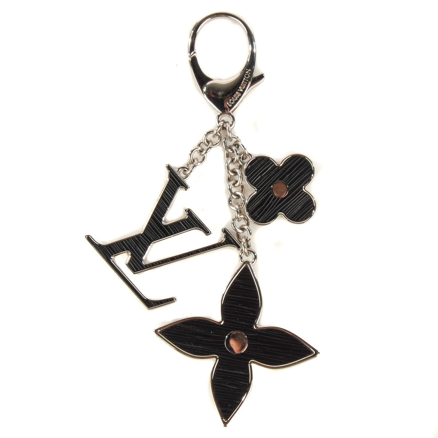 Louis Vuitton Electric Epi Fleur d'Epi Bag Charm Black 1 of 6
