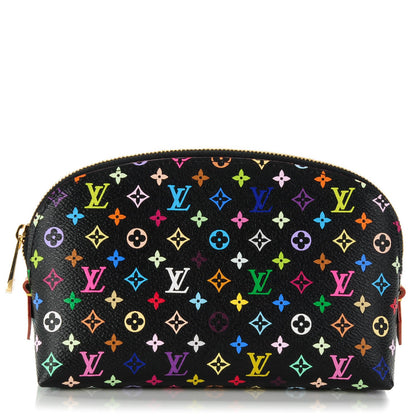 Louis Vuitton Monogram Multicolor Cosmetic Pouch Black Grenade 1 of 7