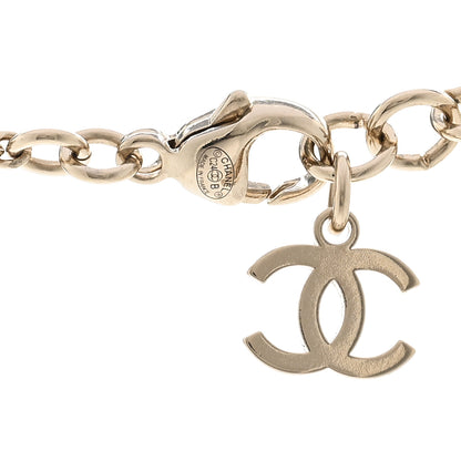 Chanel Enamel CC Logo Necklace Gold Black White 5 of 6
