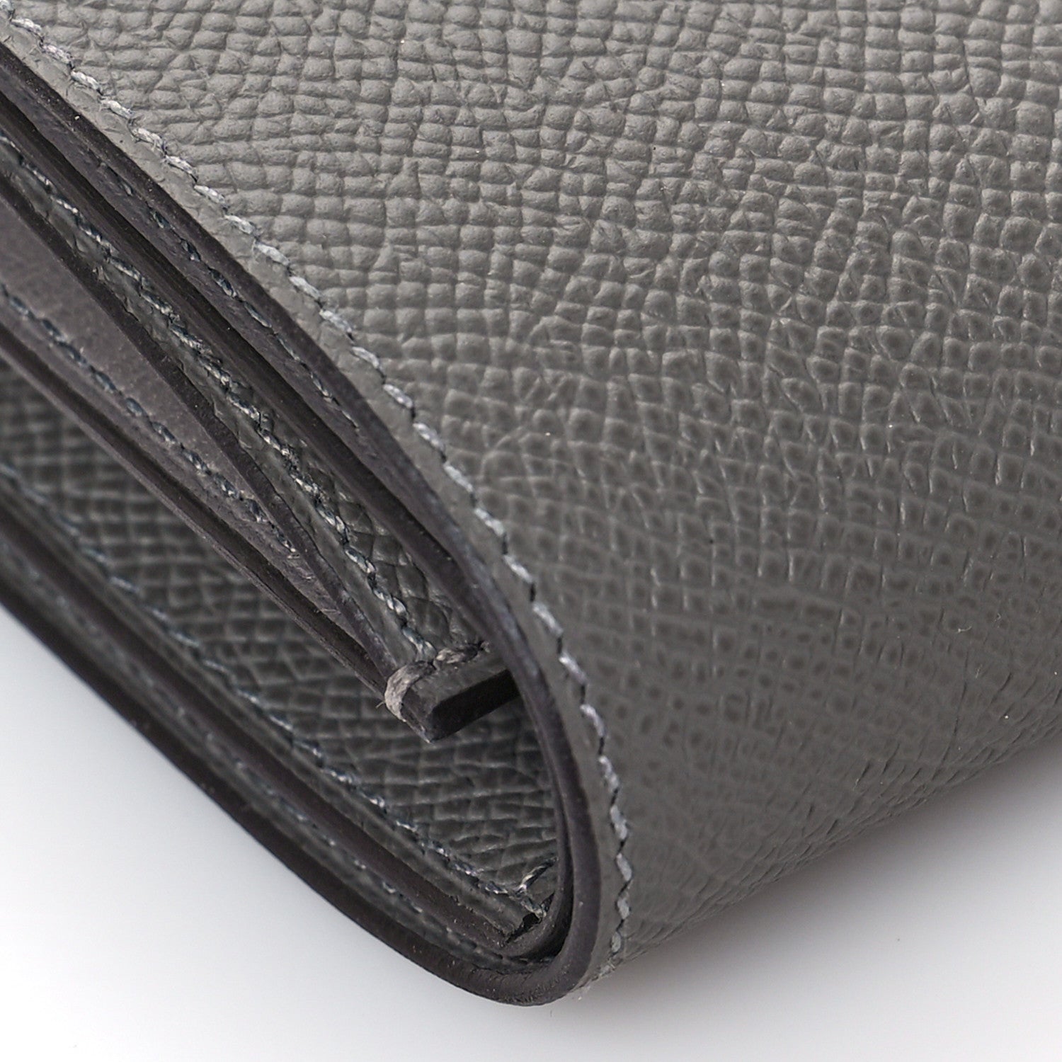 Hermes Epsom Tri-Fold Compact Bearn Wallet Gris Meyer 7 of 9