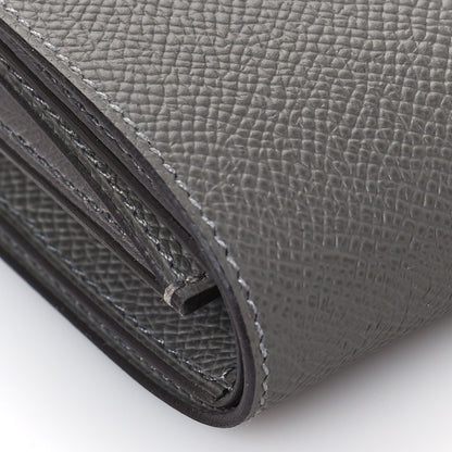Hermes Epsom Tri-Fold Compact Bearn Wallet Gris Meyer 7 of 9