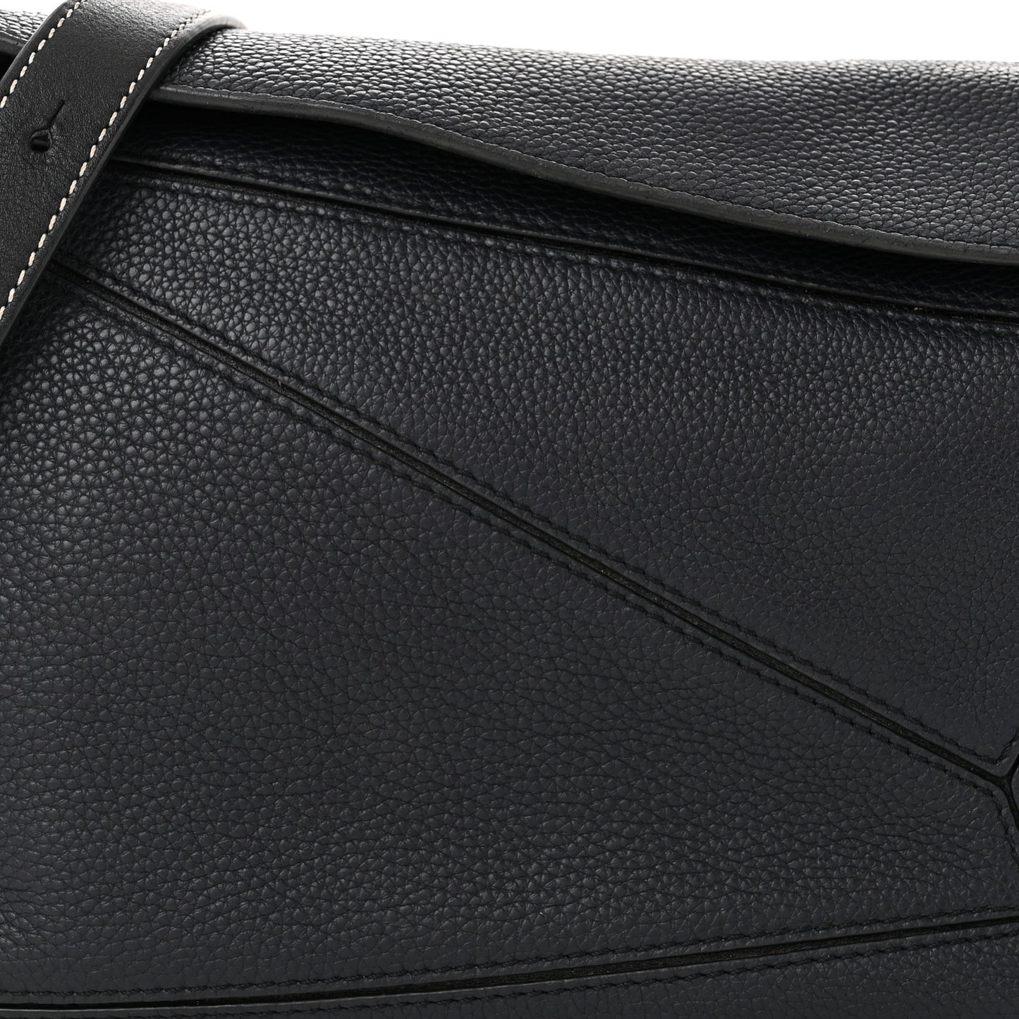 Calfskin Small Puzzle Bag Midnight Blue Black