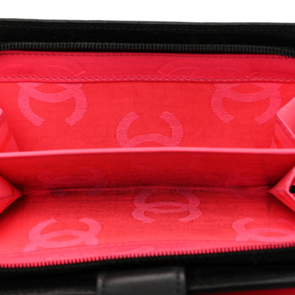 Chanel Calfskin Cambon Zipped Pocket Wallet Black 9 of 11