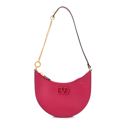 Valentino Garavani Grainy Calfskin Mini Vlogo Hobo Bag Blossom 1 of 11