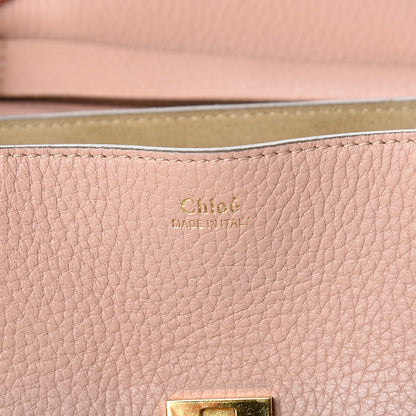 Chloe Grained Lambskin Drew Shoulder Bag Cement Pink 5 of 10