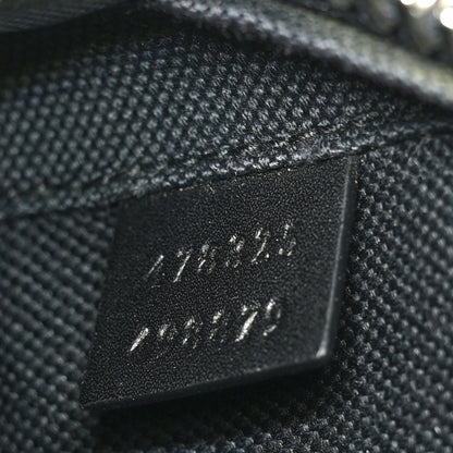 Gucci GG Supreme Monogram Web Belt Bag Black Grey 6 of 11