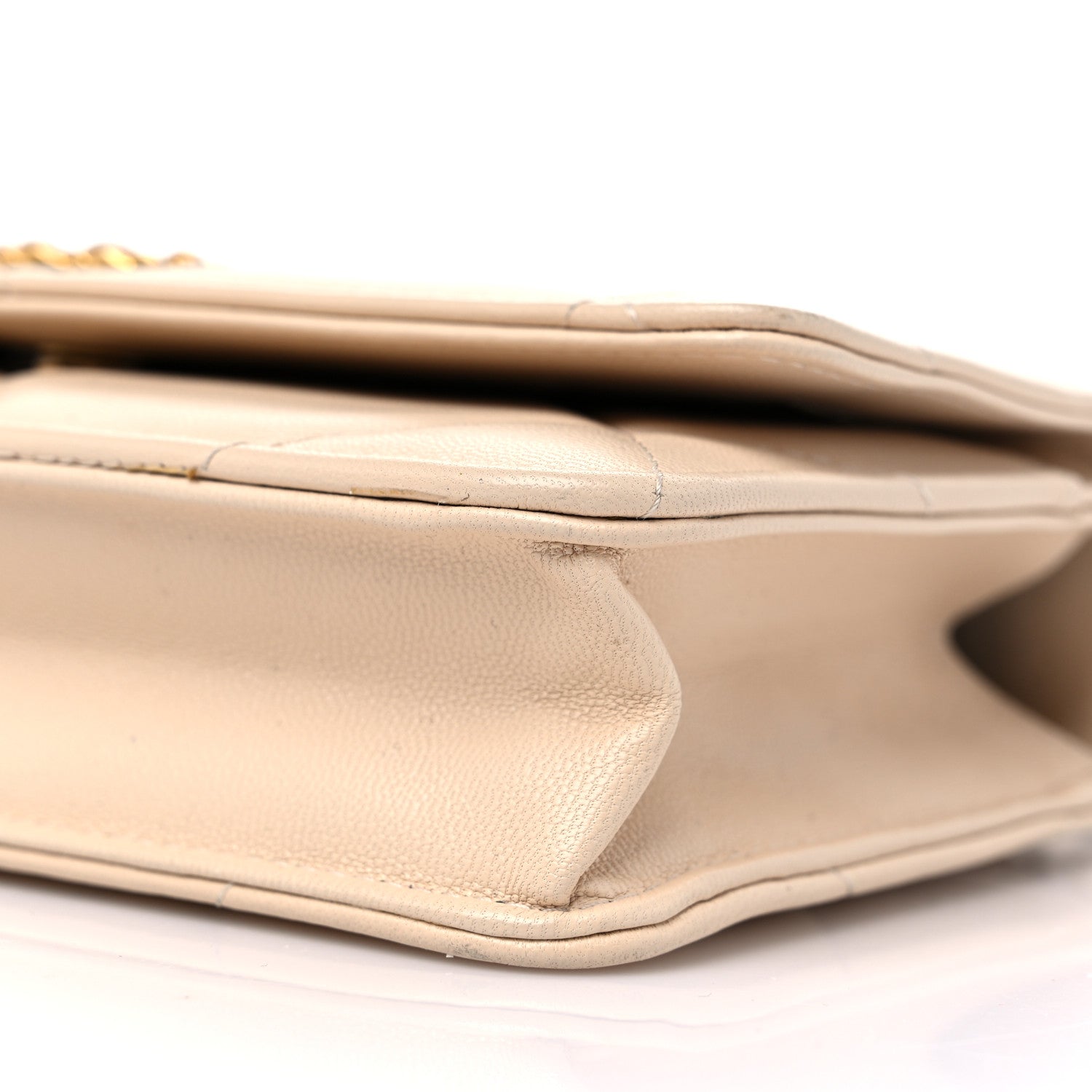 Chanel Lambskin Quilted Chanel 19 Wallet On Chain WOC Beige 10 of 12