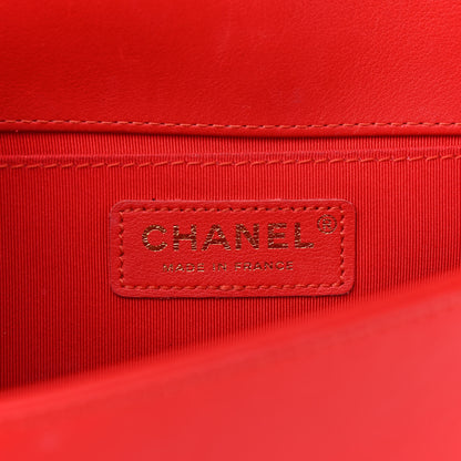Chanel Calfskin Quilted Medium Boy Flap Red 6 of 12