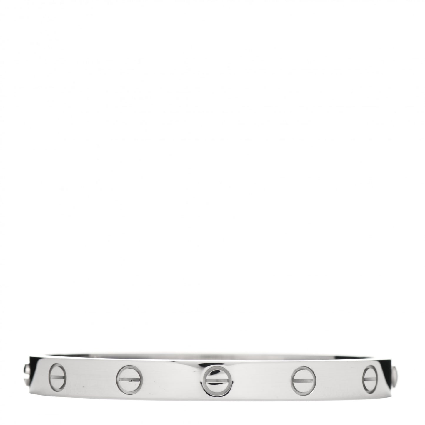 18K White Gold LOVE Bracelet 16