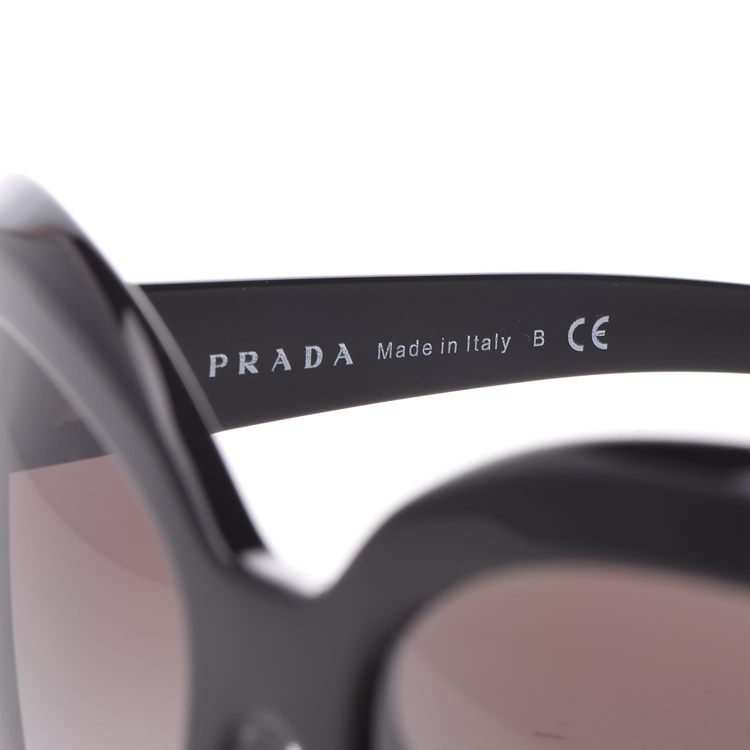 Prada Cat Eye Sunglasses SPR 08R Black 6 of 7