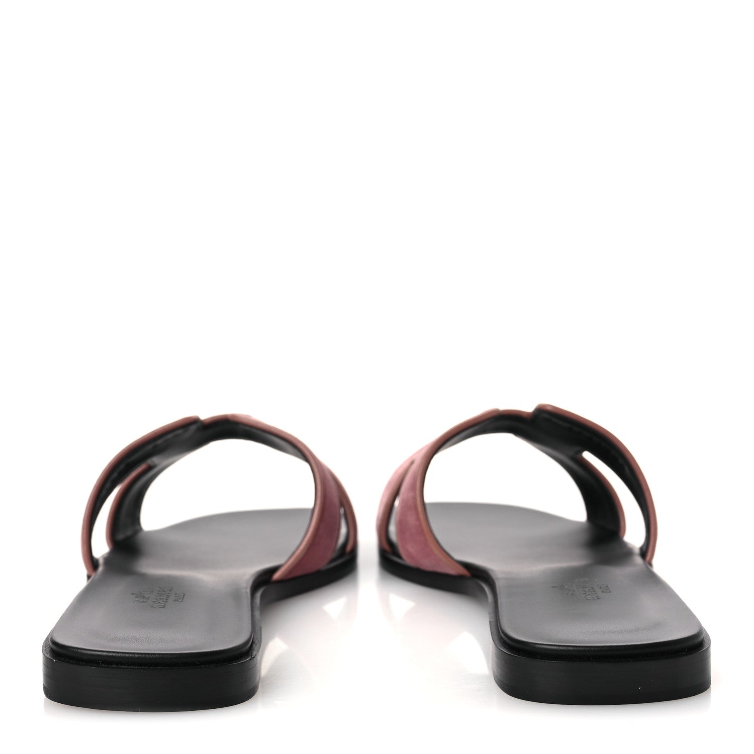Hermes Velvet Nappa Oran Sandals 39 Bois de Rose 6 of 11