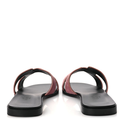 Hermes Velvet Nappa Oran Sandals 39 Bois de Rose 6 of 11