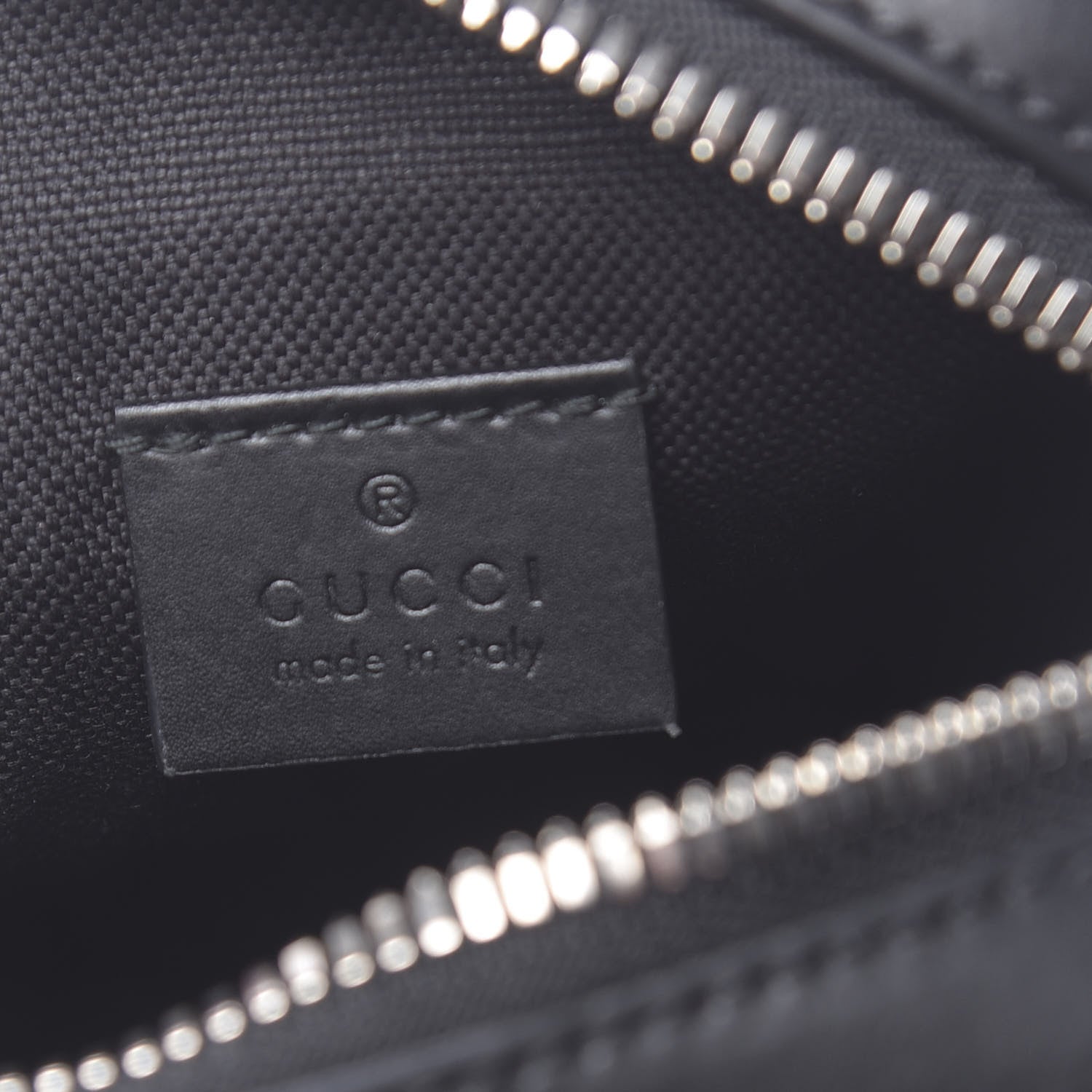 Gucci GG Supreme Monogram Appia Calfskin Web Small Camera Messenger Bag Black Grey 6 of 10