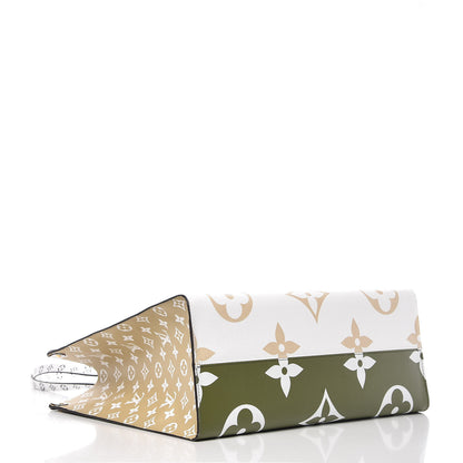 Louis Vuitton Monogram Giant Onthego GM Kaki Beige 5 of 10