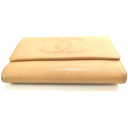 Chanel Caviar CC Flap Wallet Beige 4 of 10