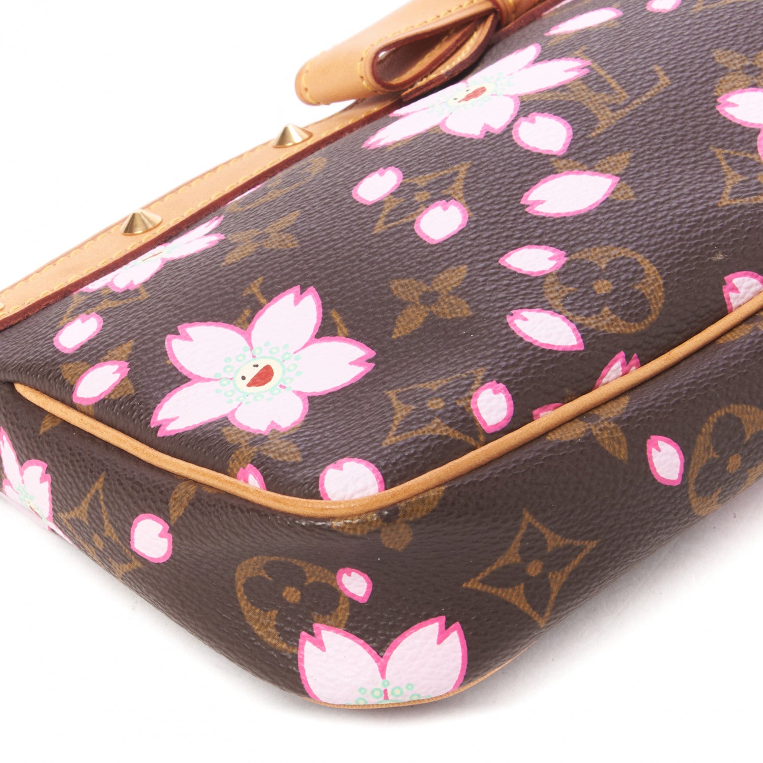 Louis Vuitton Monogram Cherry Blossom Pochette Accessories Brown 6 of 7