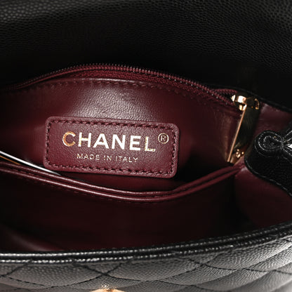 Chanel Caviar Quilted Extra Mini Coco Handle Flap Black 6 of 10