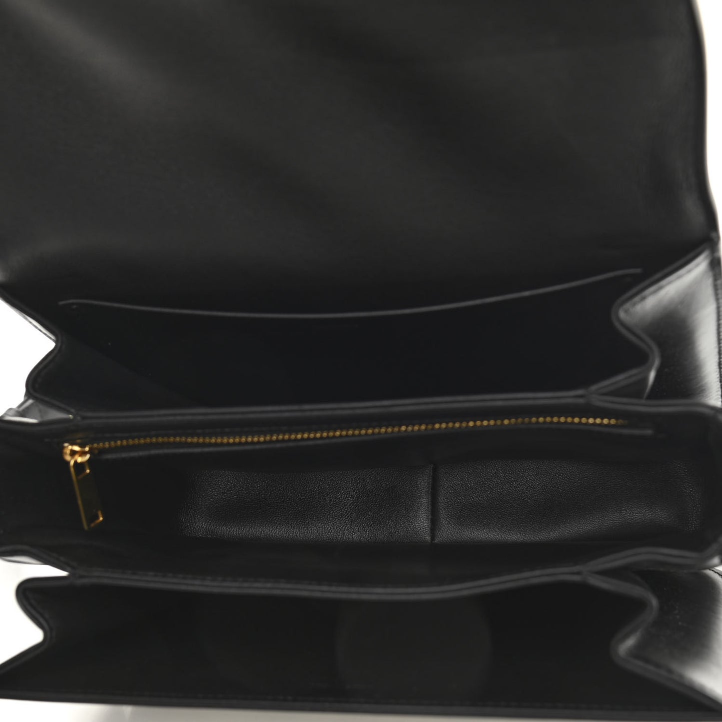 Canvas Calfskin Triomphe Embroidered Medium Triomphe Bag Black