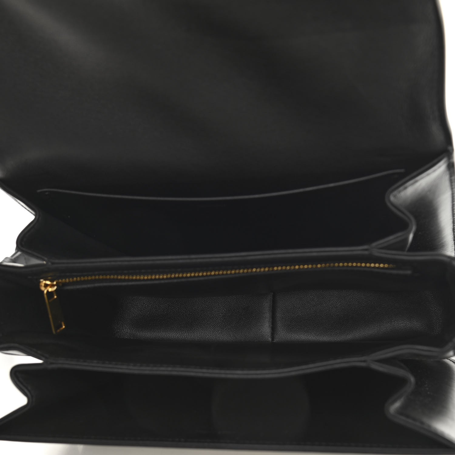 Celine Canvas Calfskin Triomphe Embroidered Medium Triomphe Bag Black 5 of 12