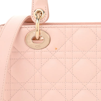 Christian Dior Lambskin Cannage Medium Lady Dior Light Pink 14 of 14