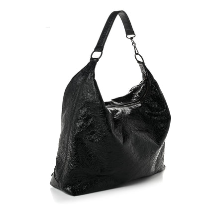 Balenciaga Arena Lambskin Classic Hardware Medium Le City Hobo Bag Black 3 of 10