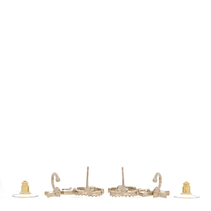 Chanel Crystal Star 5 CC Earrings Gold 3 of 5