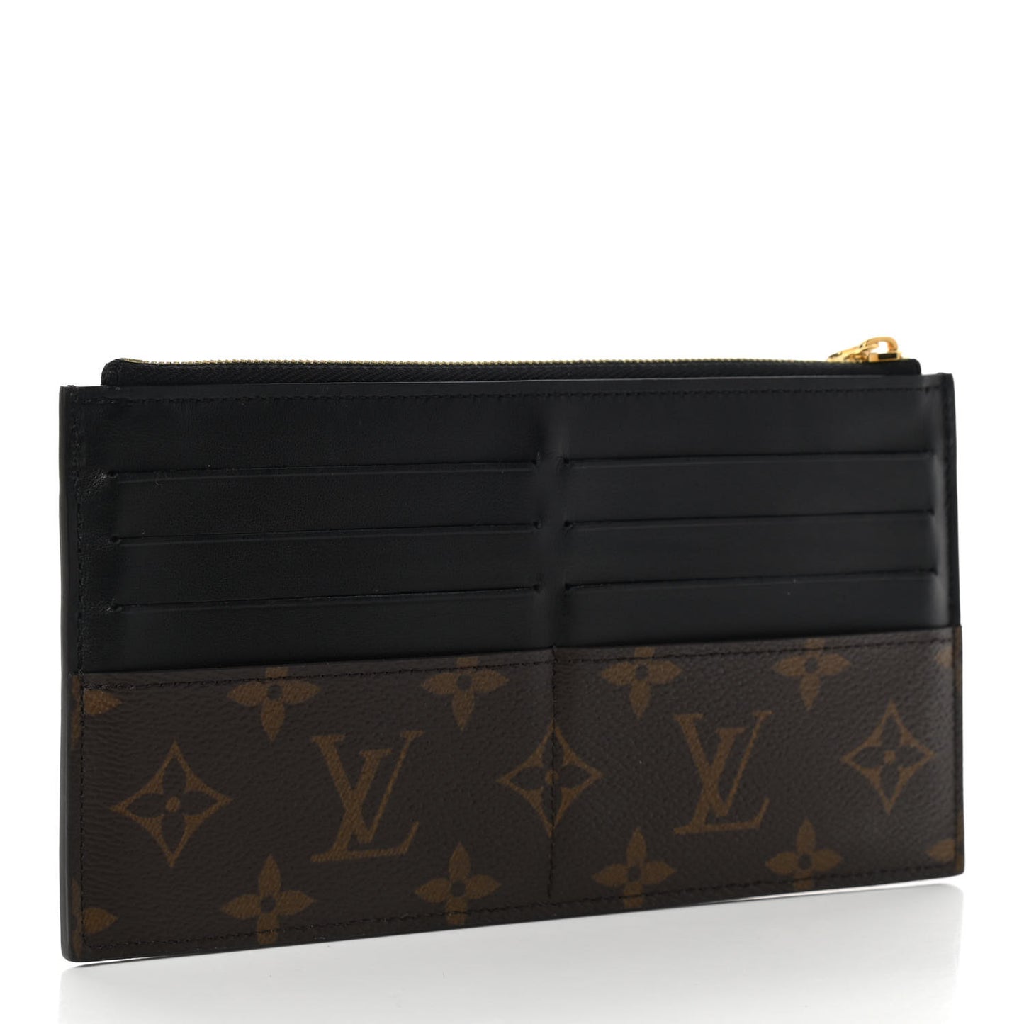 Monogram Slim Purse Black