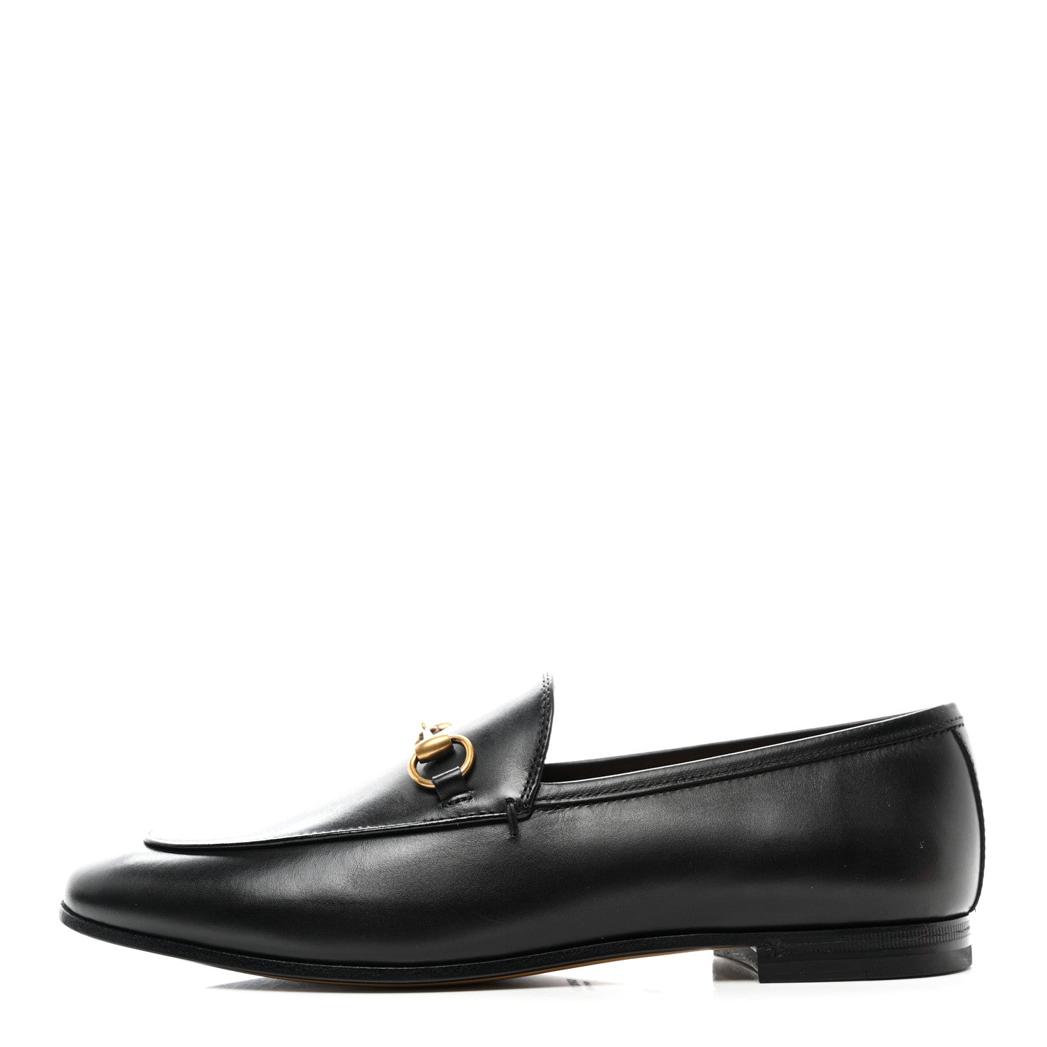 Gucci Calfskin Womens Jordaan Loafers 38 Black 1 of 9
