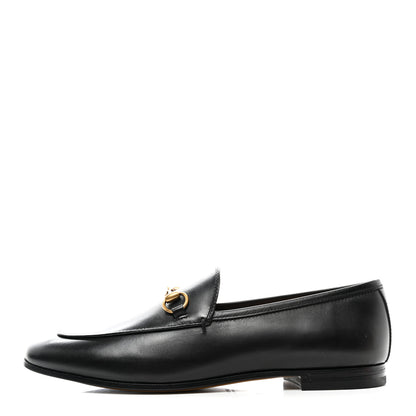 Gucci Calfskin Womens Jordaan Loafers 38 Black 1 of 9
