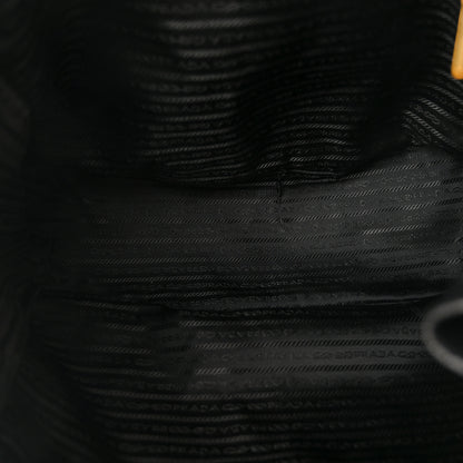 Prada Vitello Daino Side Zip Tote Black 5 of 12