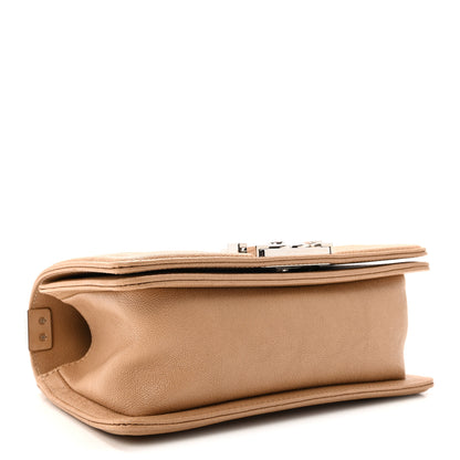 Chanel Caviar Quilted Small Boy Flap Beige 4 of 10