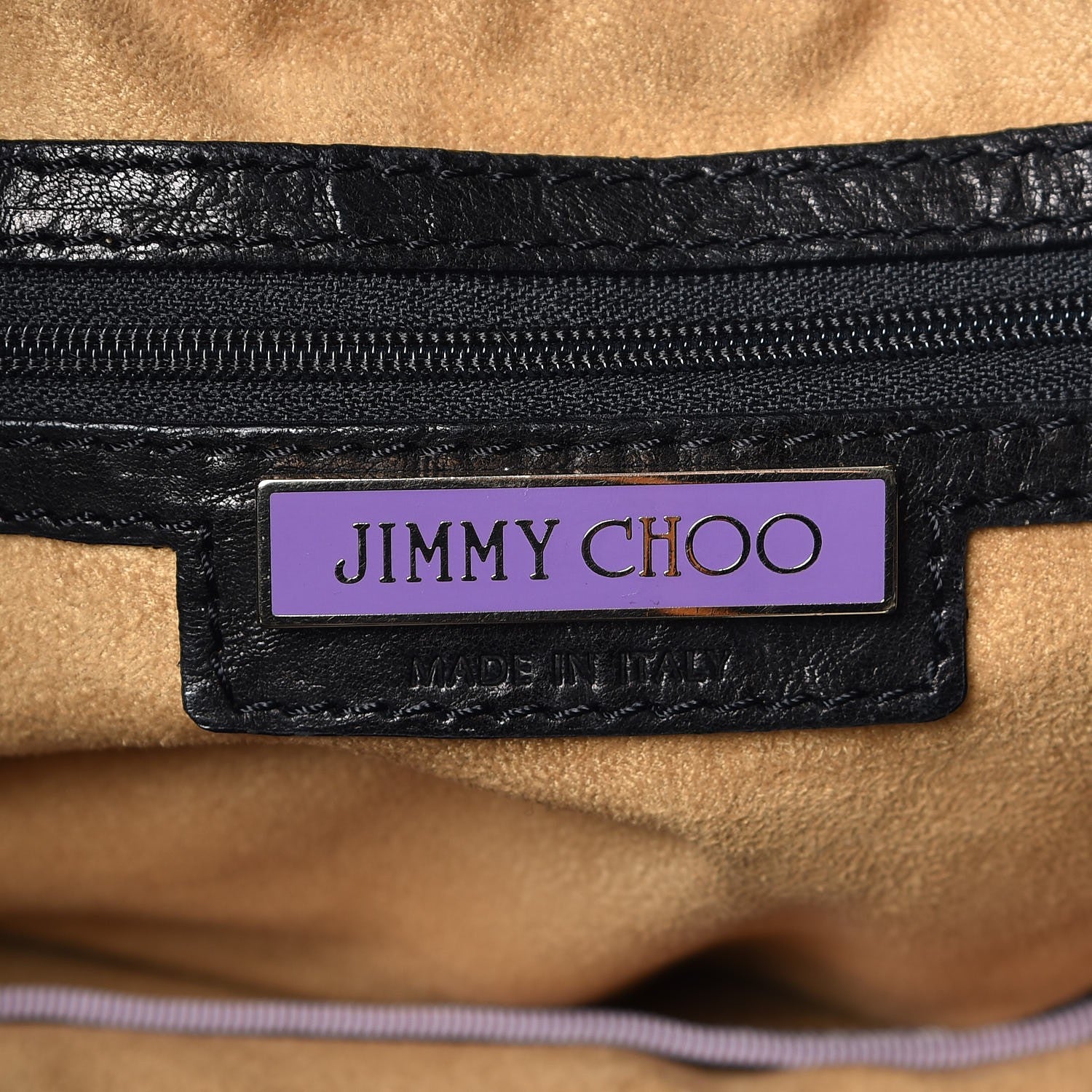 Jimmy Choo Python Calfskin Embossed Ramona Tote Black 6 of 11