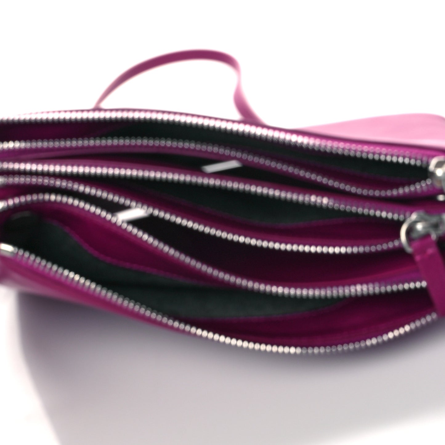 Lambskin Small Trio Crossbody Bag Grape
