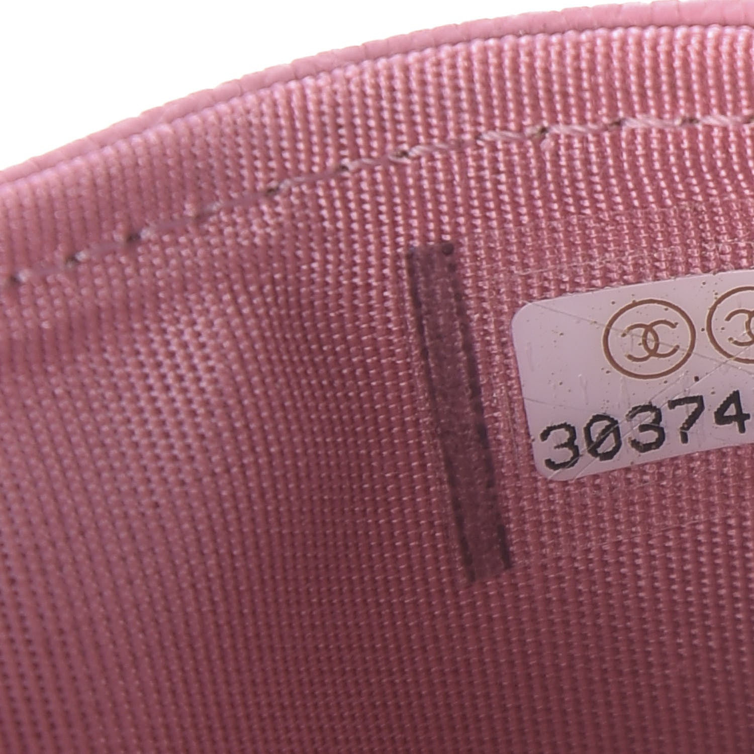 Chanel Caviar Quilted Boy Card Holder Pink 9 of 10