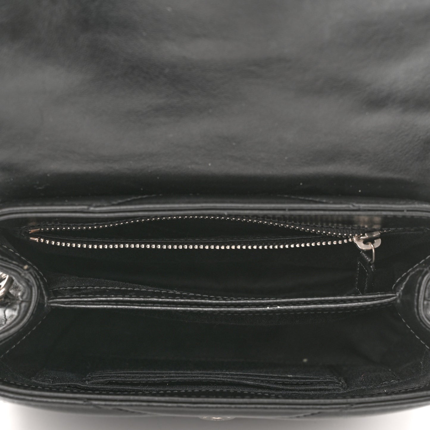 Calfskin Y Quilted Monogram Toy Loulou Crossbody Bag Black