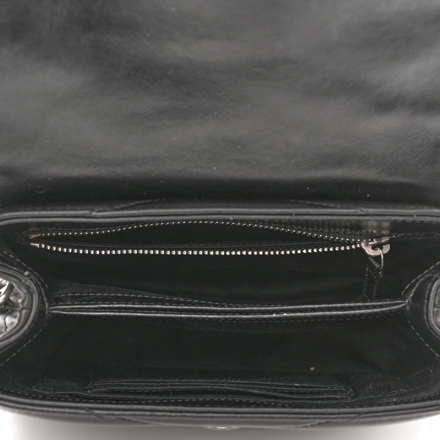 Saint Laurent Calfskin Y Quilted Monogram Toy Loulou Crossbody Bag Black 5 of 11