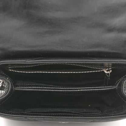 Saint Laurent Calfskin Y Quilted Monogram Toy Loulou Crossbody Bag Black 5 of 11