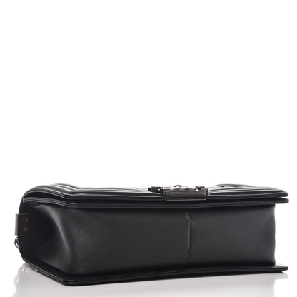 Chanel Calfskin Quilted Medium Boy Flap Black 4 of 8
