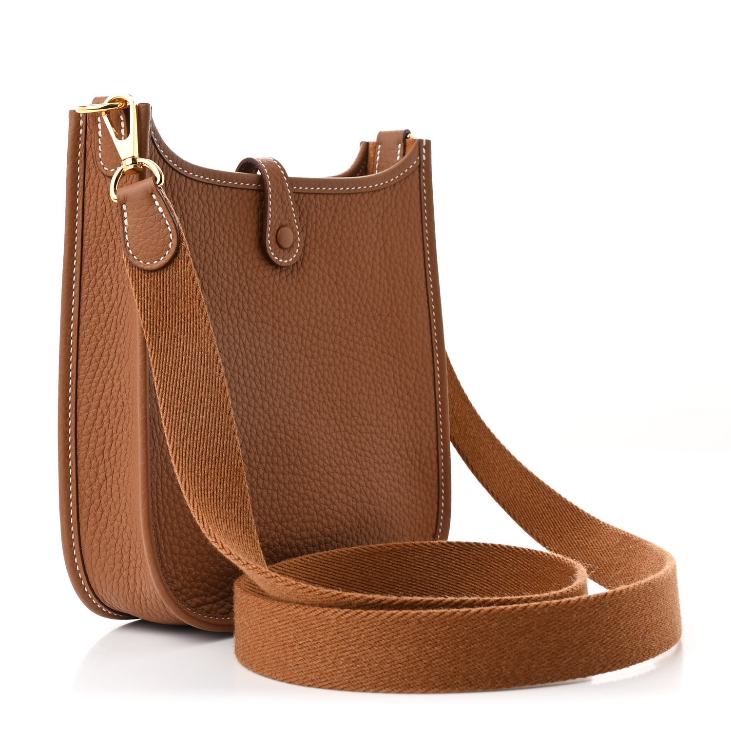 Hermes Taurillon Clemence Evelyne TPM Gold 3 of 11