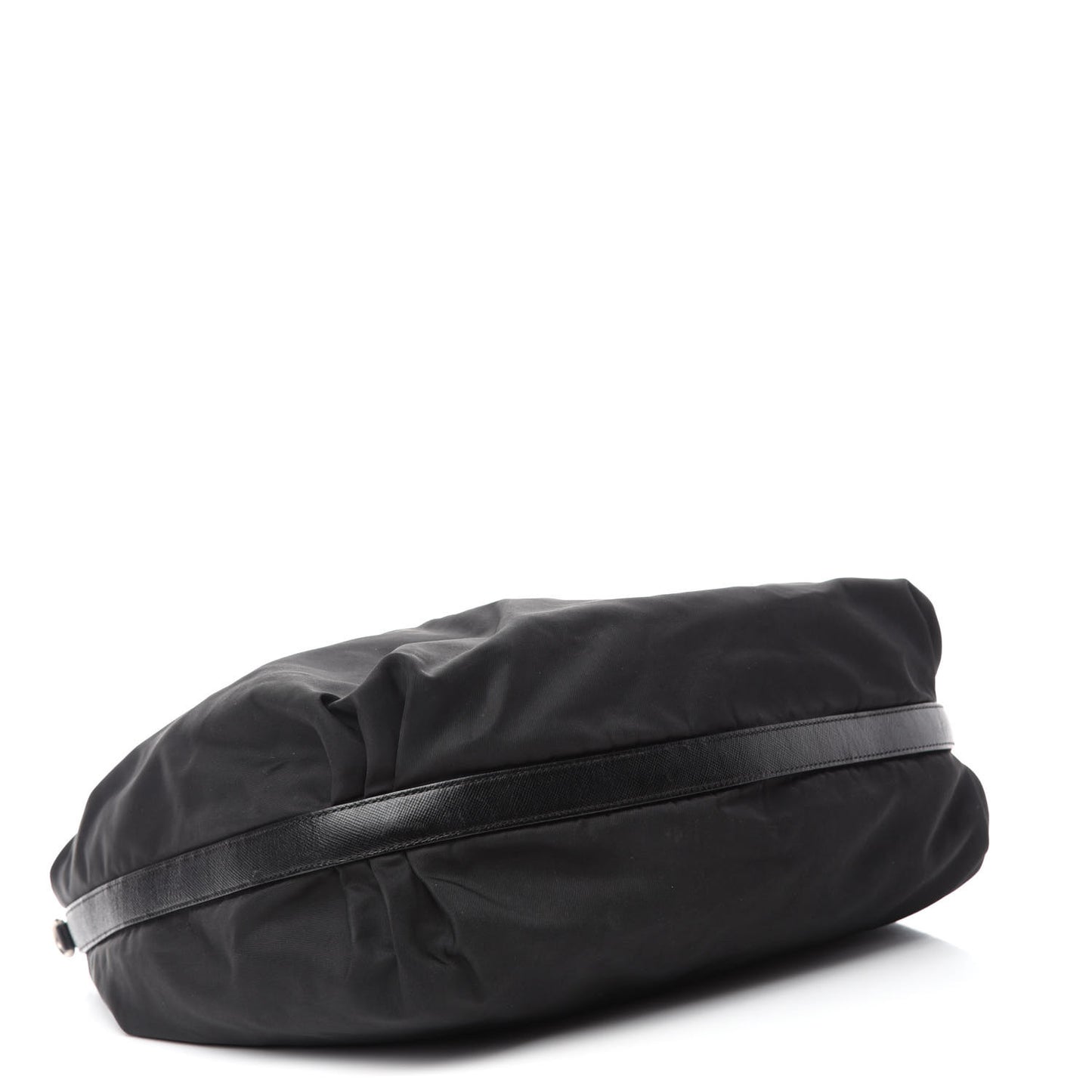 Tessuto Nylon Saffiano Hobo Black