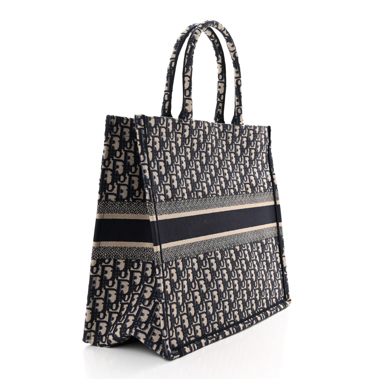 Christian Dior Oblique Book Tote Blue Multicolor 3 of 11