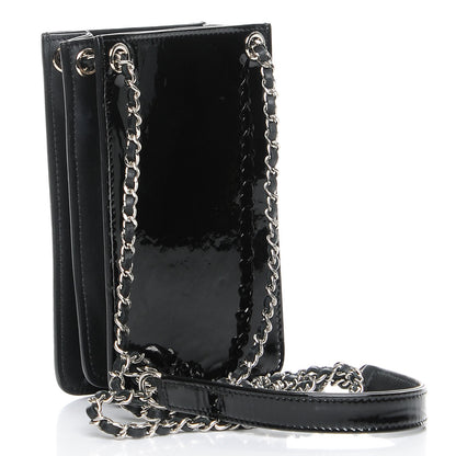 Chanel Patent CC Phone Holder Crossbody Black 5 of 9