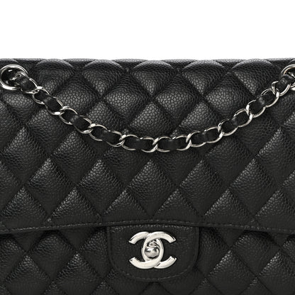 Chanel Caviar Quilted Medium Double Flap Black 7 of 21