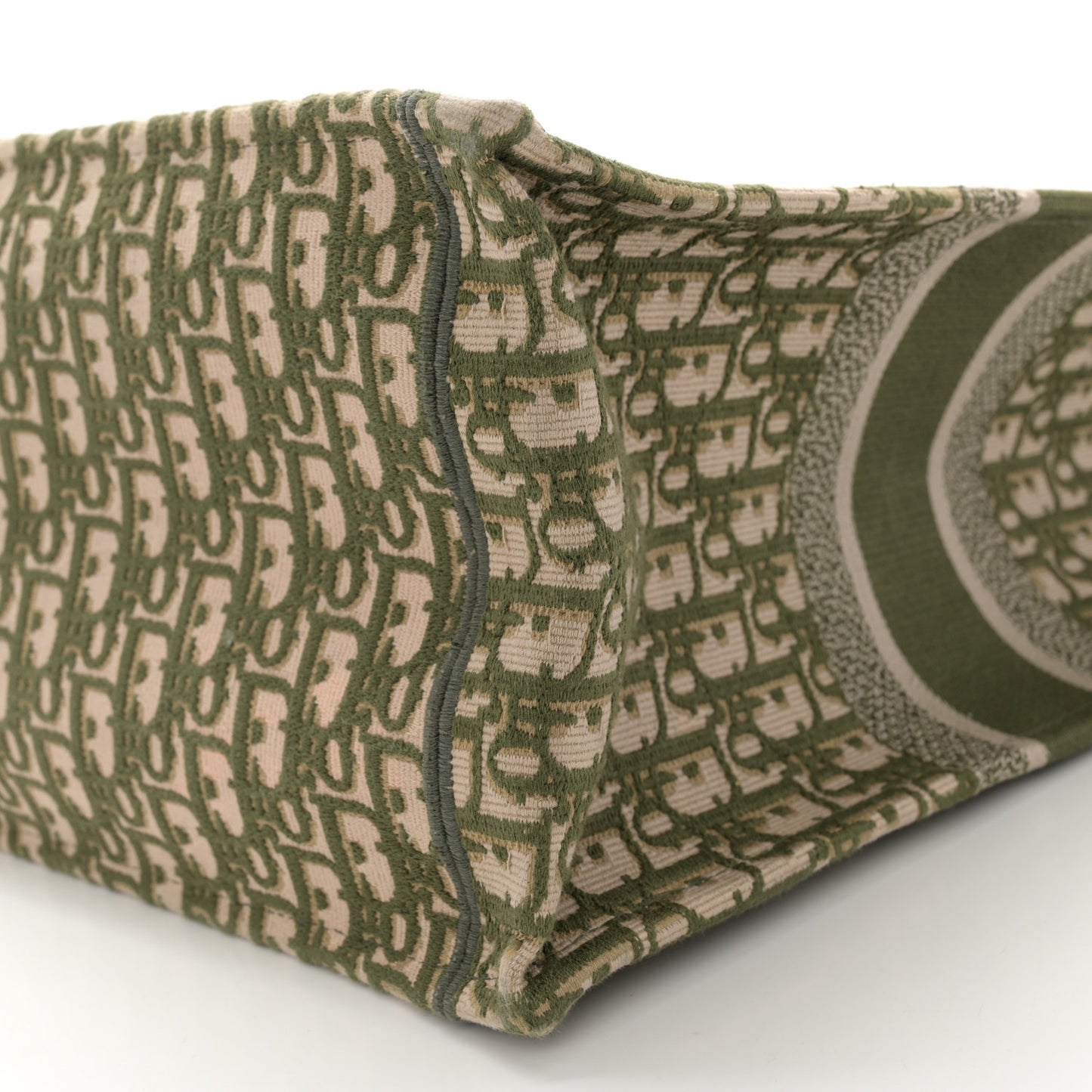 Oblique Large Book Tote Vert Multicolor