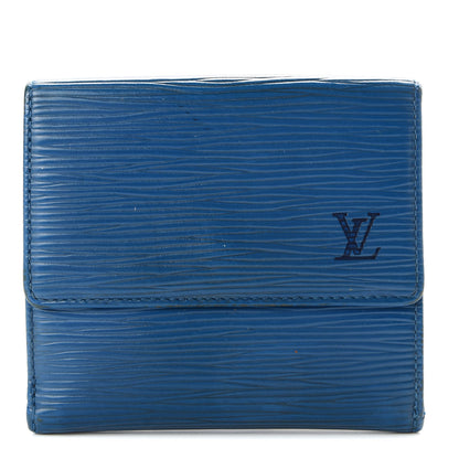Louis Vuitton Epi Elise Wallet Cyan 1 of 8