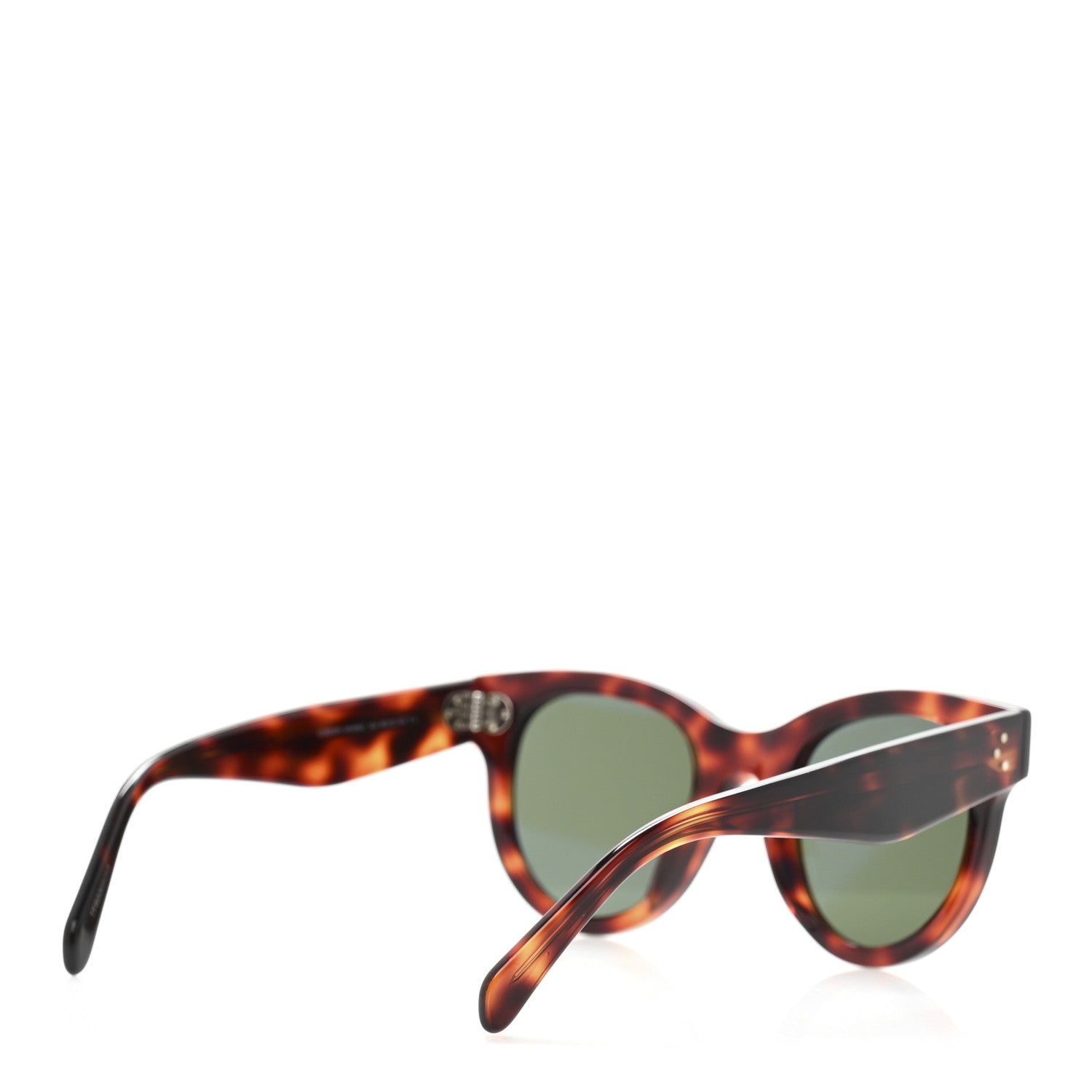 Celine Acetate Studded Mineral Round Sunglasses CL40031 Tortoise 4 of 9