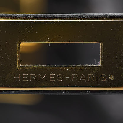 Hermes Shiny Porosus Crocodile Birkin 35 Black 9 of 32