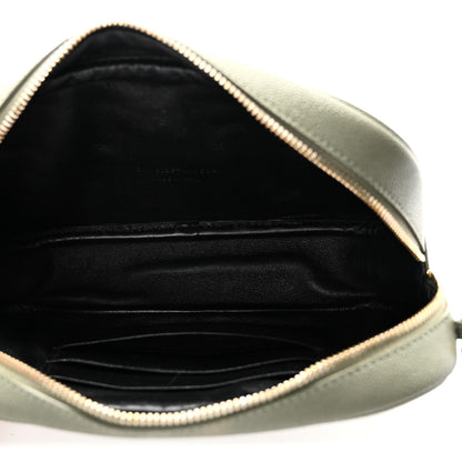 Saint Laurent Grain De Poudre Matelasse Monogram Mini Lou Camera Bag Light Sage 5 of 11